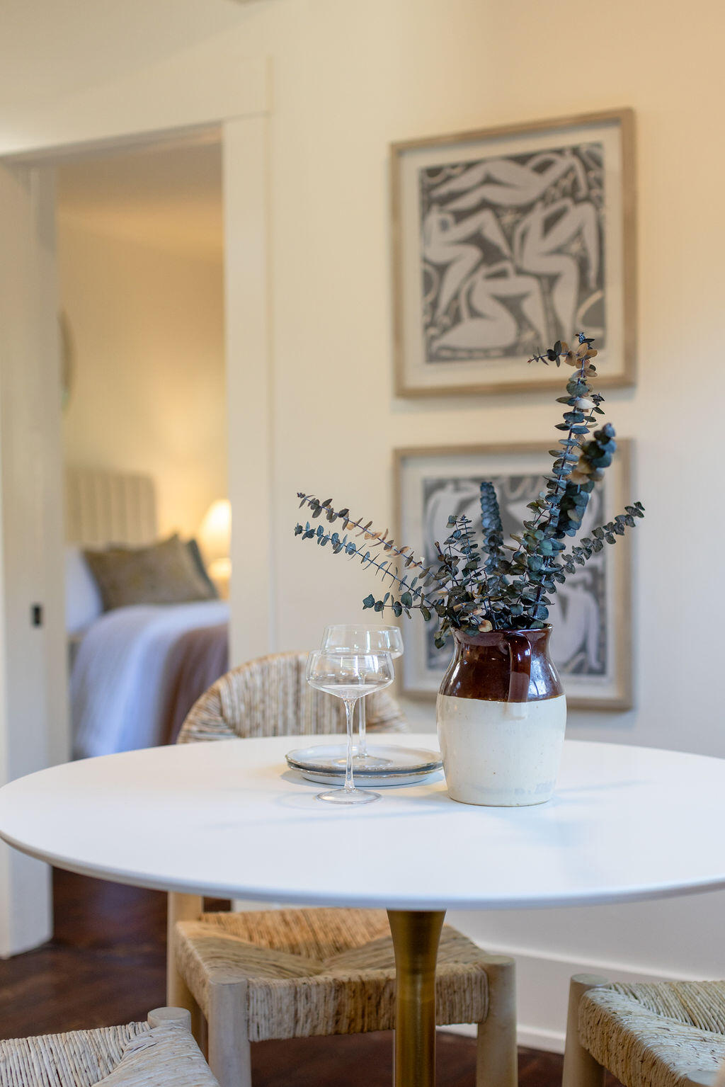 712 Castillo Street Santa Barbara, CA 93101 - Photo 18 of 28 a view of a dining room with furniture and wooden floor