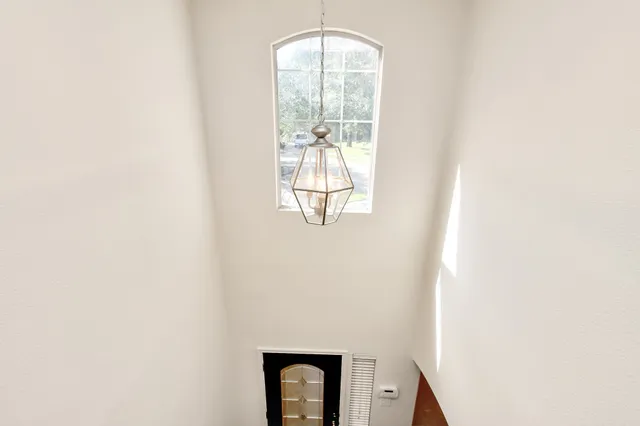 a bathroom with a window