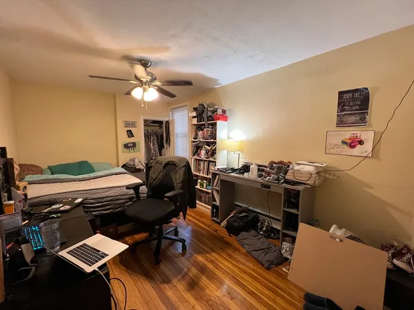 a workspace with furniture