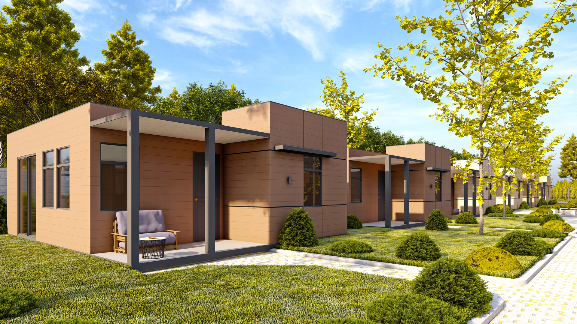 1915 Grant Street Evanston, IL 60201 - Photo 2 of 7 a backyard of a house with fountain and outdoor seating