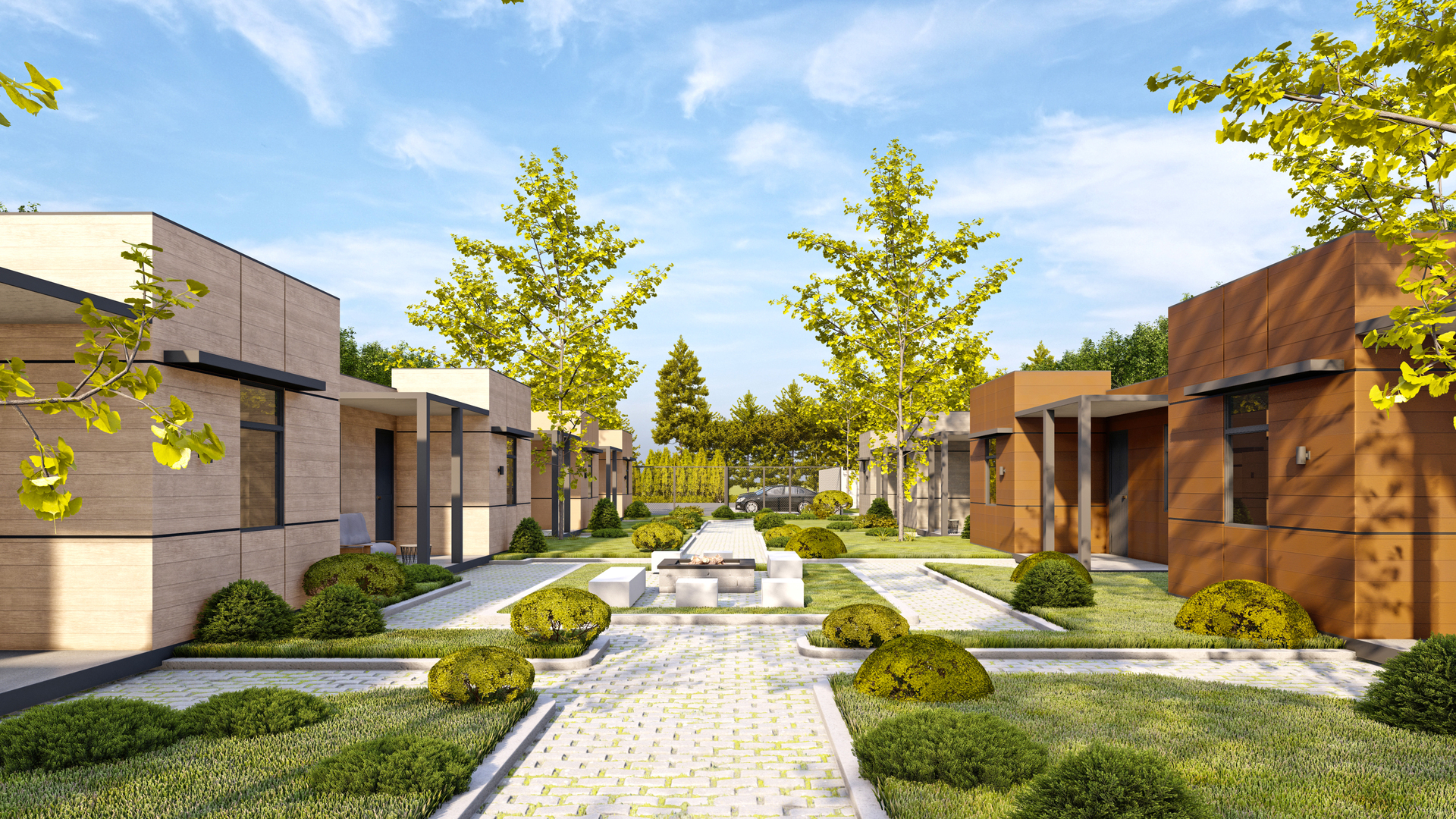 1915 Grant Street Evanston, IL 60201 - Photo 3 of 7 a view of a house with fountain bath tub and a fire pit
