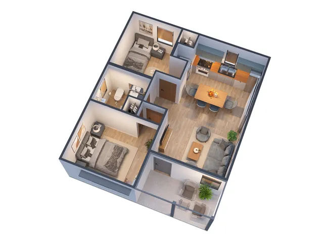 a living room with a couch