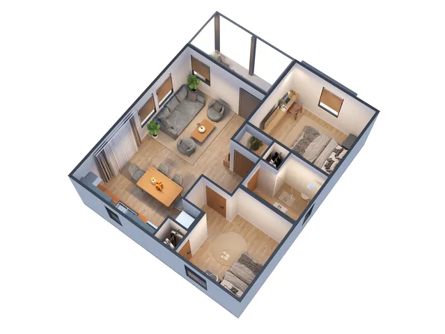 a car parked in front of a house