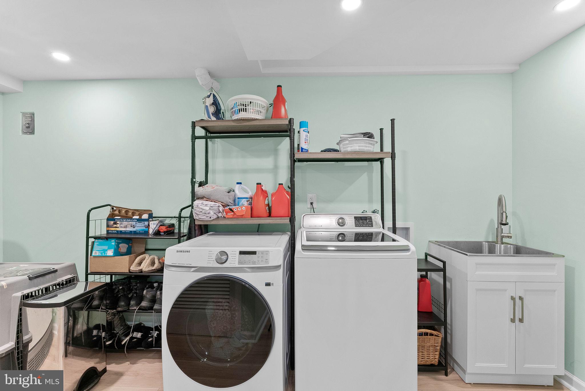4119 27th Road North Arlington, VA 22207 - Photo 37 of 53 a storage room with washer and dryer