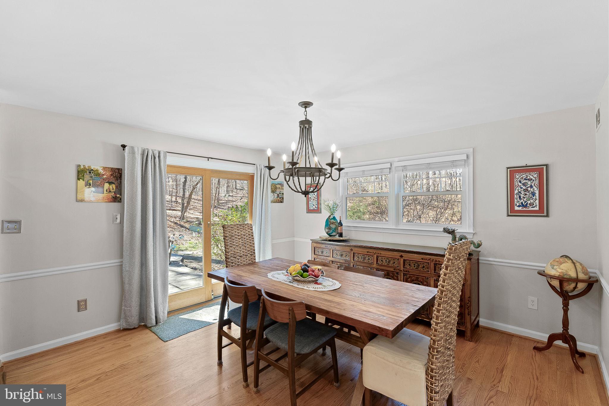 4119 27th Road North Arlington, VA 22207 - Photo 9 of 53 a view of a dining room with furniture window and wooden floor