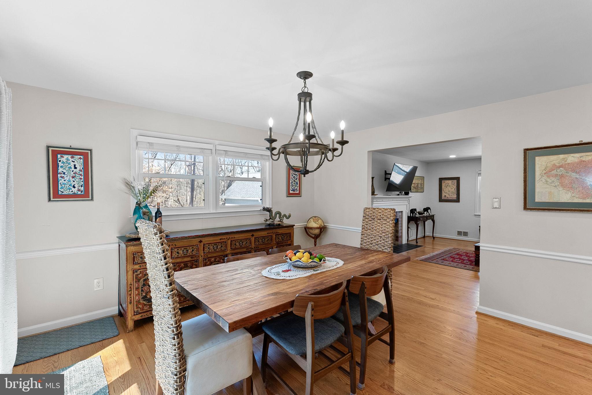 4119 27th Road North Arlington, VA 22207 - Photo 10 of 53 a view of a dining room with furniture and wooden floor