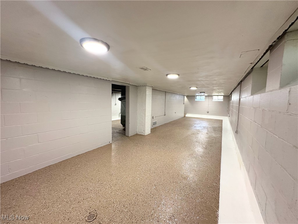 4500 Green Road Cleveland, OH 44128 - Photo 12 of 13 Basement with concrete block wall