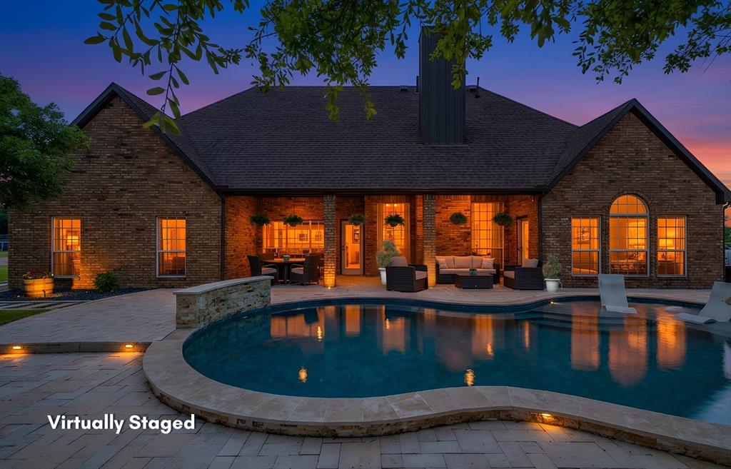 13507 Friendship Road Pilot Point, TX 76258 - Photo 37 of 39 a view of a swimming pool with an outdoor seating