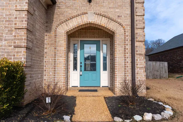 a front view of a house
