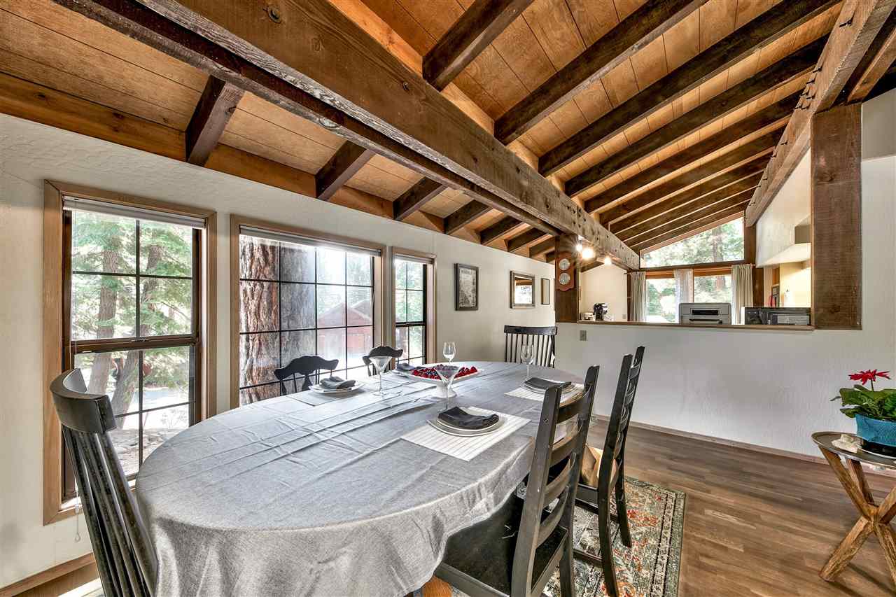 11576 Chamonix Road Truckee, CA 96161 - Photo 4 of 21 a view of a dining room with furniture window and outside view
