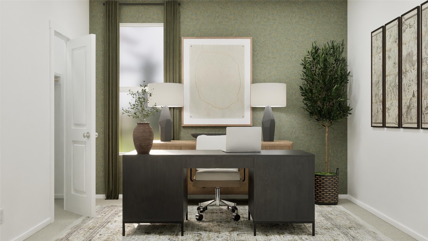 13301 Winton Drive Elgin, TX 78621 - Photo 24 of 25 a view of a workspace with furniture and a potted plant