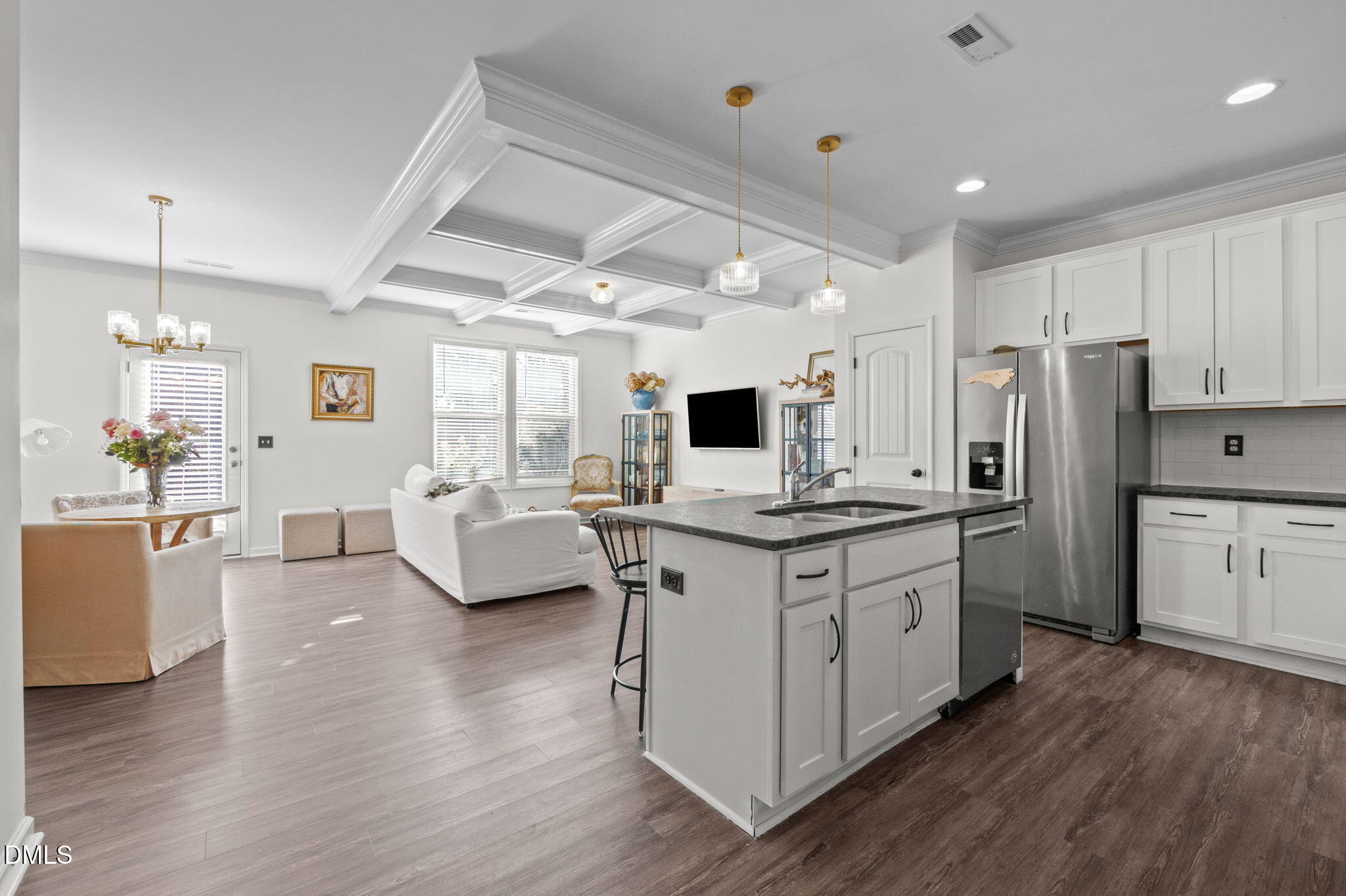 1076 Flagler Street Durham, NC 27713 - Photo 6 of 34 kitchen to living area