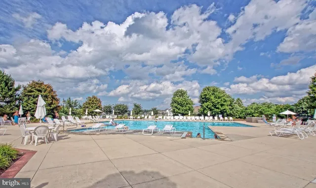 a view of a park with swings