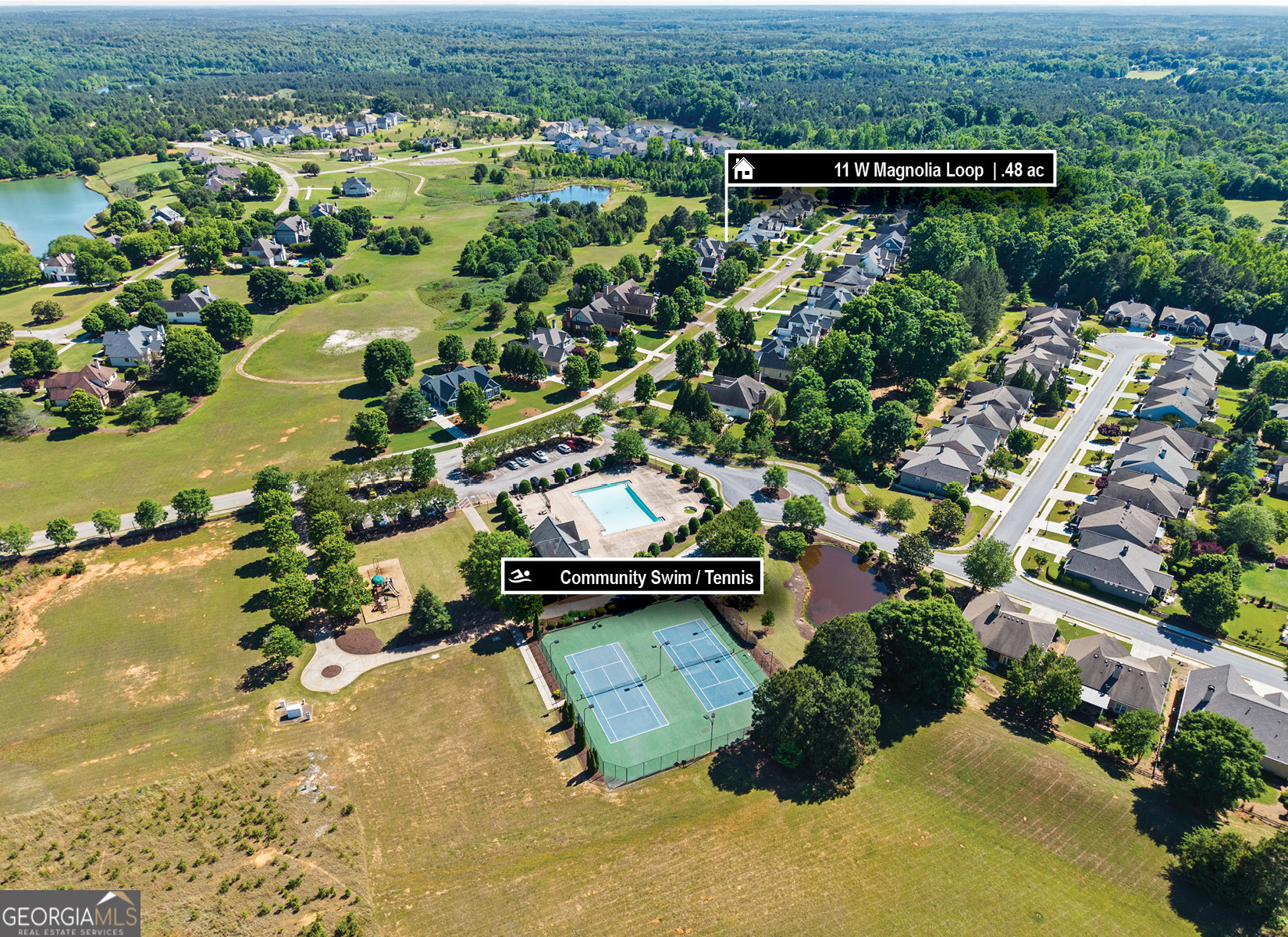 1100 West Magnolia Loop Madison, GA 30650 - Photo 40 of 40 an aerial view of multiple house
