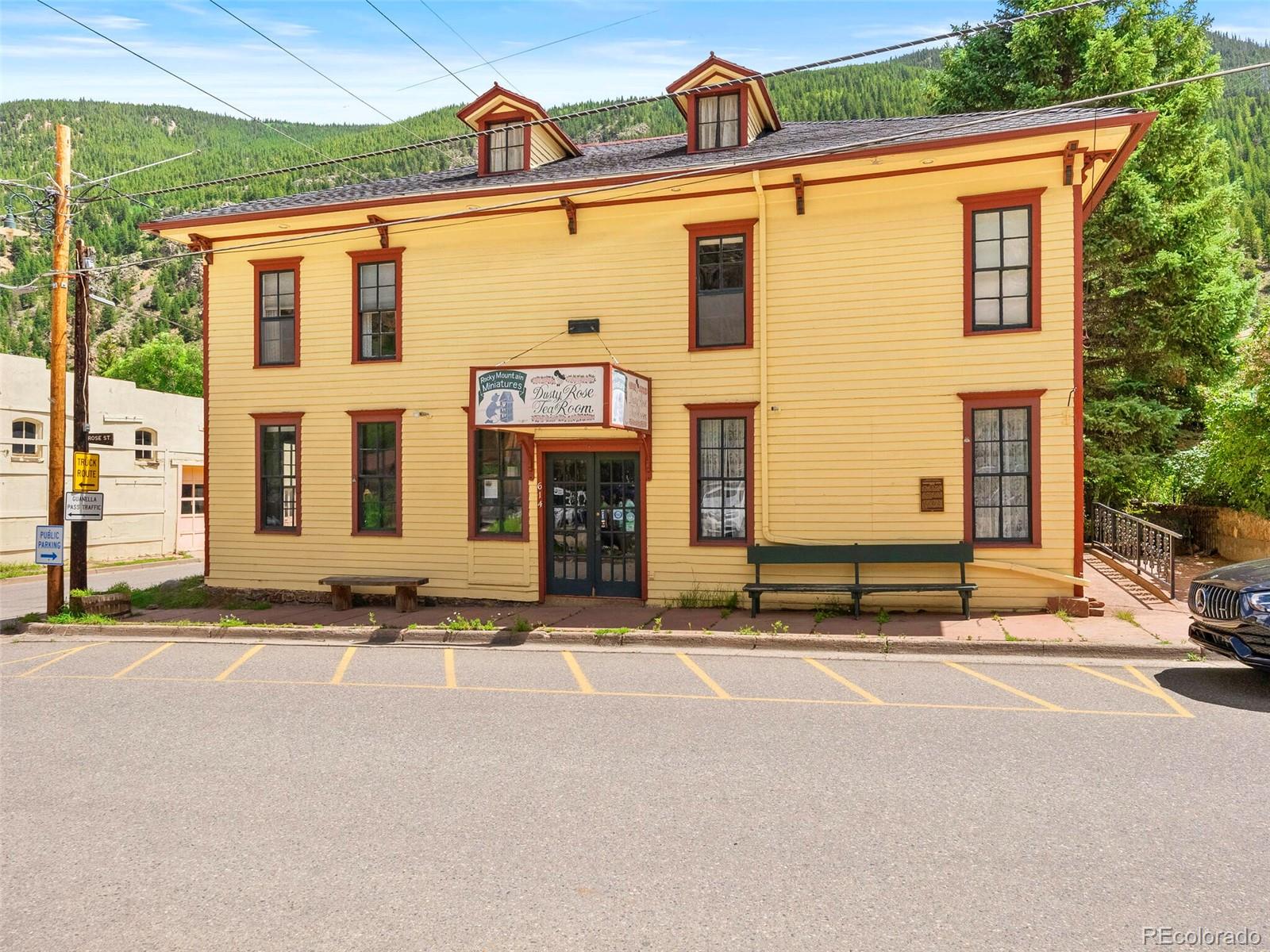 614 Rose Street Georgetown, CO 80444 - Photo 2 of 40 front view of a house with a street