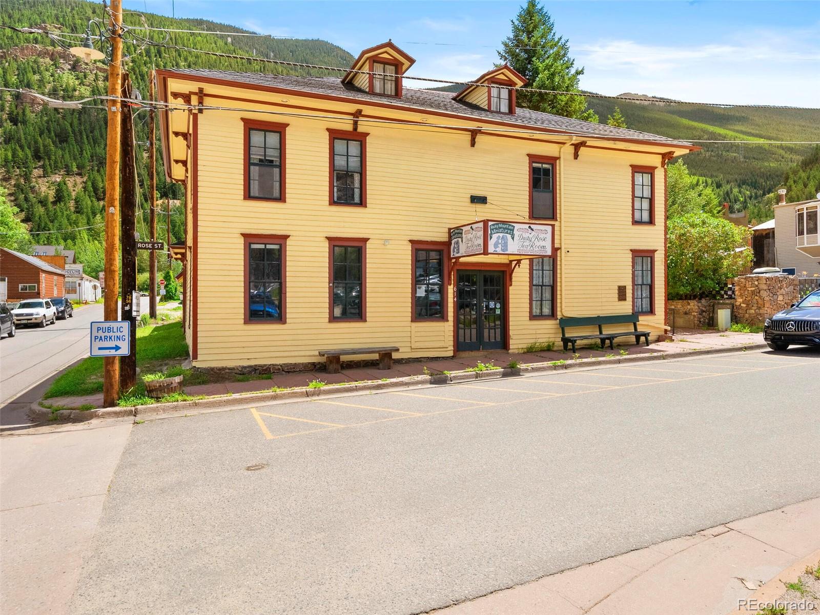 614 Rose Street Georgetown, CO 80444 - Photo 7 of 40 front view of a house with a street