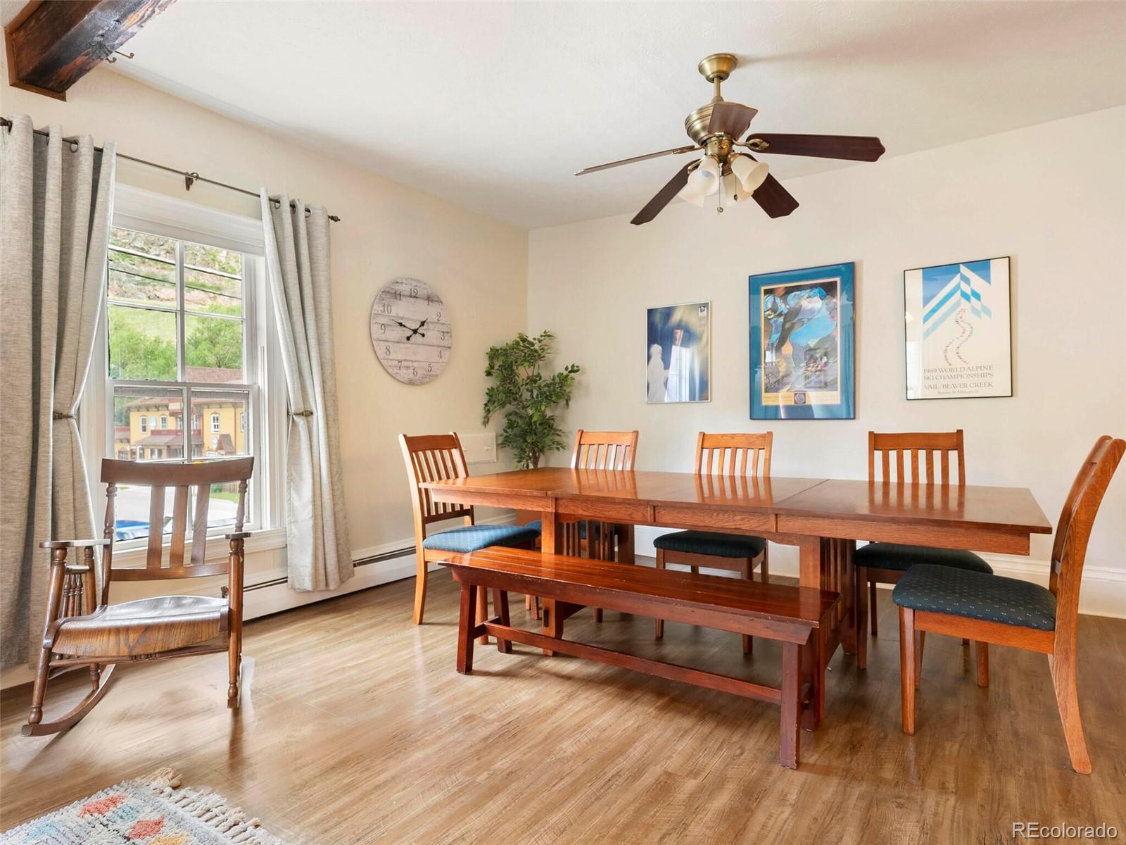 614 Rose Street Georgetown, CO 80444 - Photo 9 of 40 a living room with furniture and a wooden floor