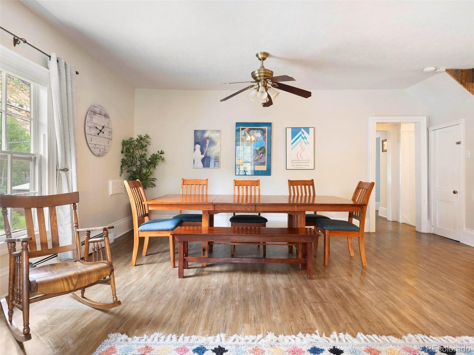 614 Rose Street Georgetown, CO 80444 - Photo 10 of 40 a living room with furniture and wooden floor
