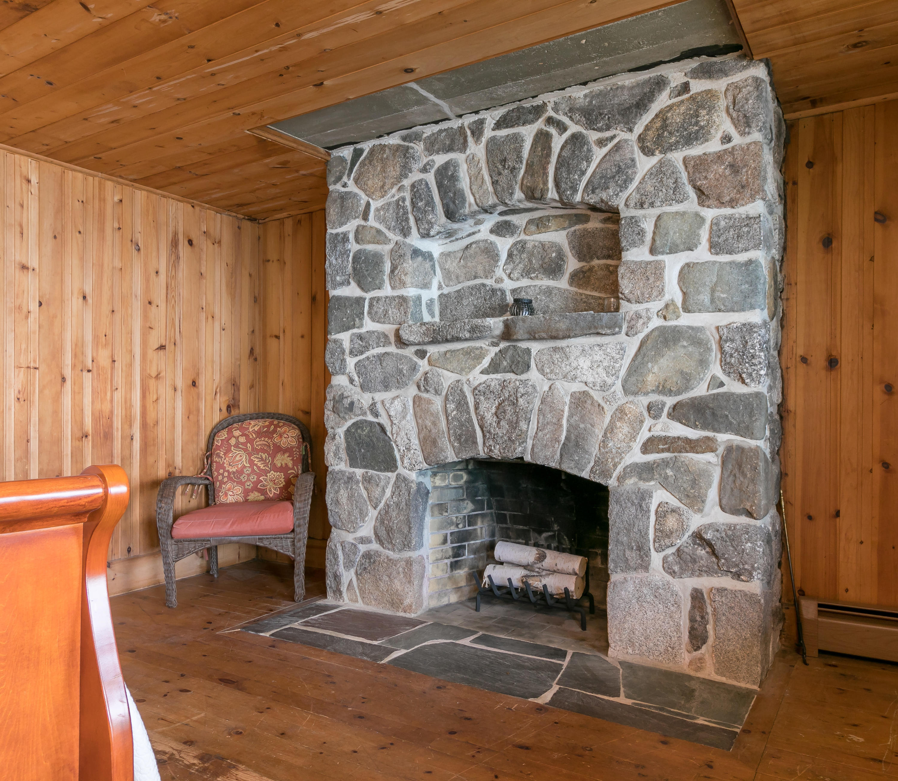 583 Anderson Road Sebago, ME 04029 - Photo 31 of 46 Master Bedroom - WB Fireplace