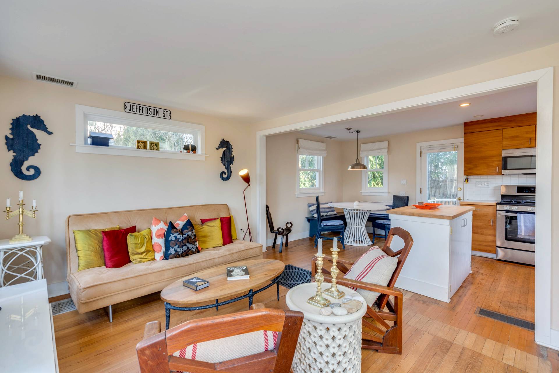 44 Jefferson Street Sag Harbor, NY 11963 - Photo 13 of 18 a living room with furniture and a couch