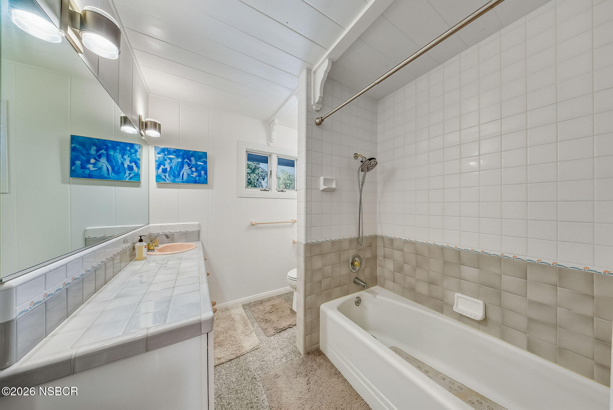 724 North Refugio Road Santa Ynez, CA 93460 - Photo 30 of 47 a bathroom with a tub a sink and a shower
