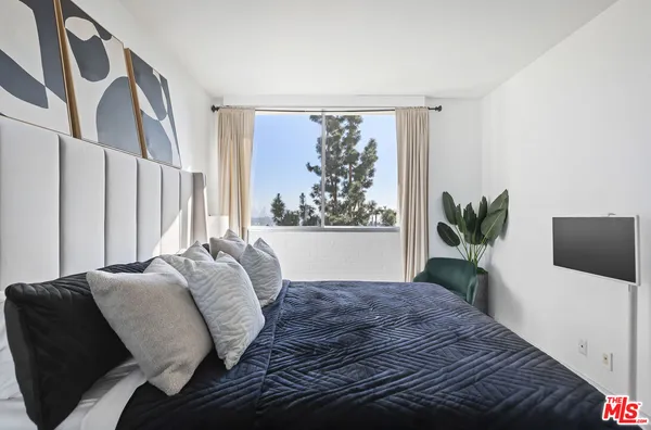 a view of a city from a balcony