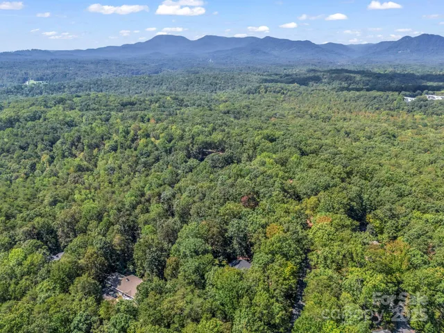 a view of a lush green hillside and a building