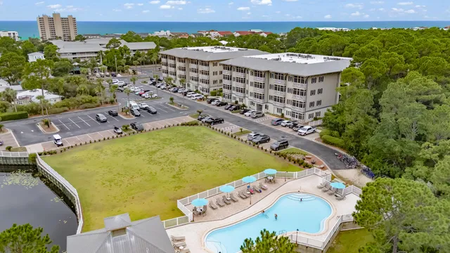 a front view of a building with street view