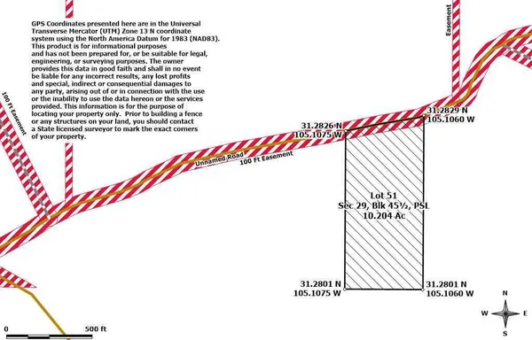 $5,800 | 29 Blk 45 1/2 Psl, Sierra Blanca, TX 79851