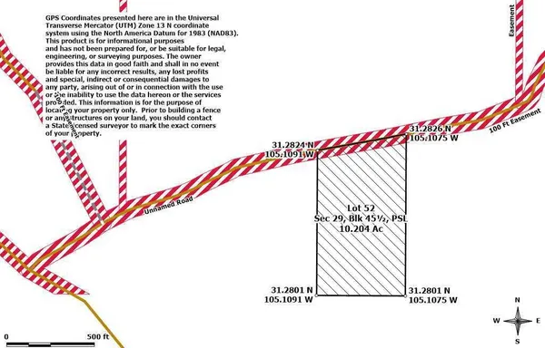 $5,800 | 29 Blk 45 1/2 Psl, Sierra Blanca, TX 79851