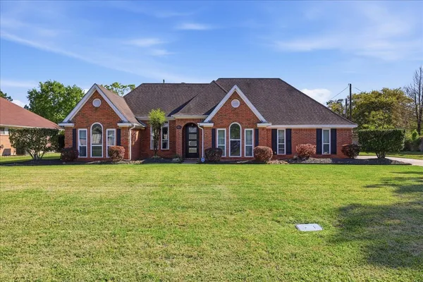 a front view of a house