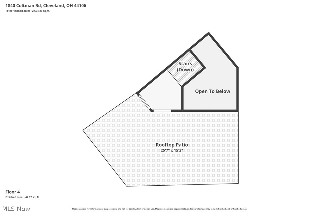 1840 Coltman Road Cleveland, OH 44106 - Photo 46 of 49 Top/Roof Deck Plan
