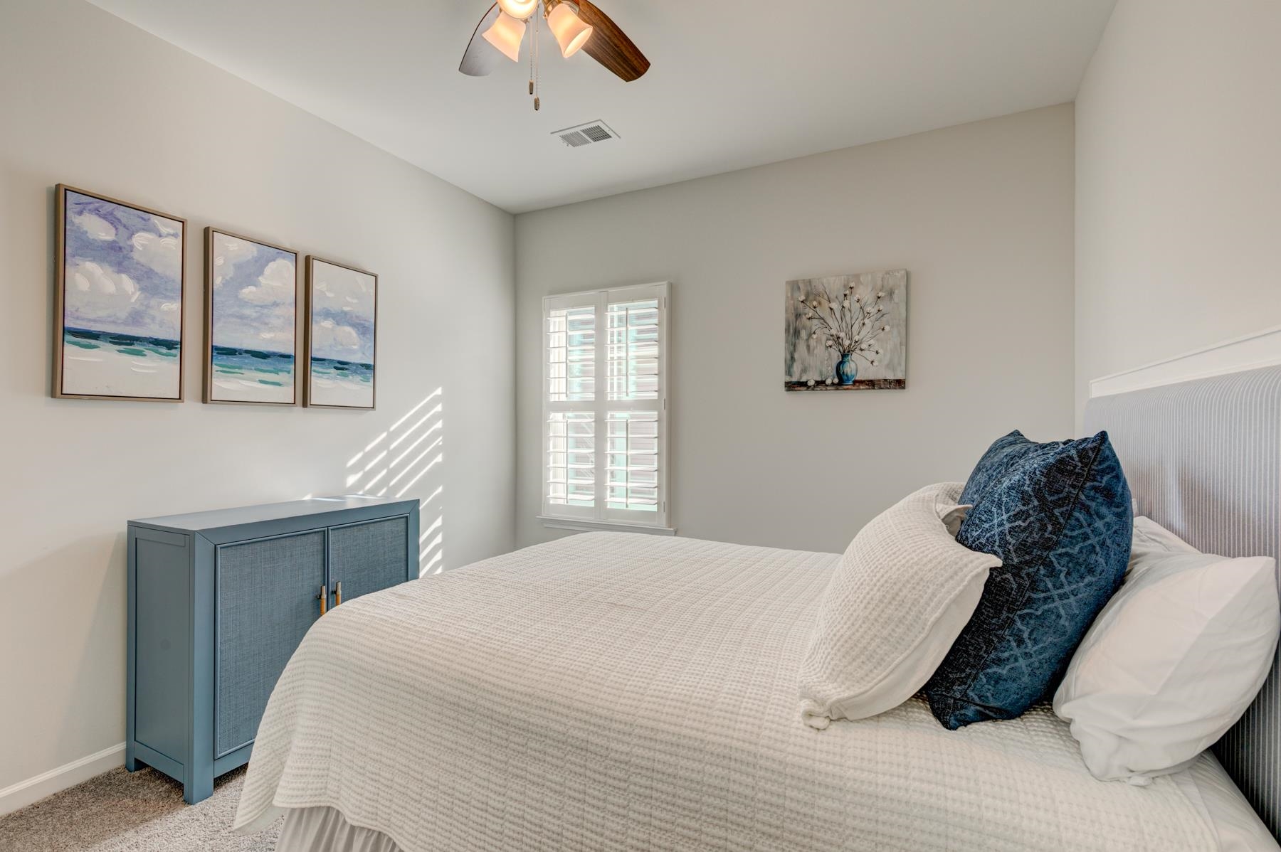 417 Heathside Street Murrells Inlet, SC 29576 - Photo 27 of 40 Bedroom featuring carpet flooring and a ceiling fan