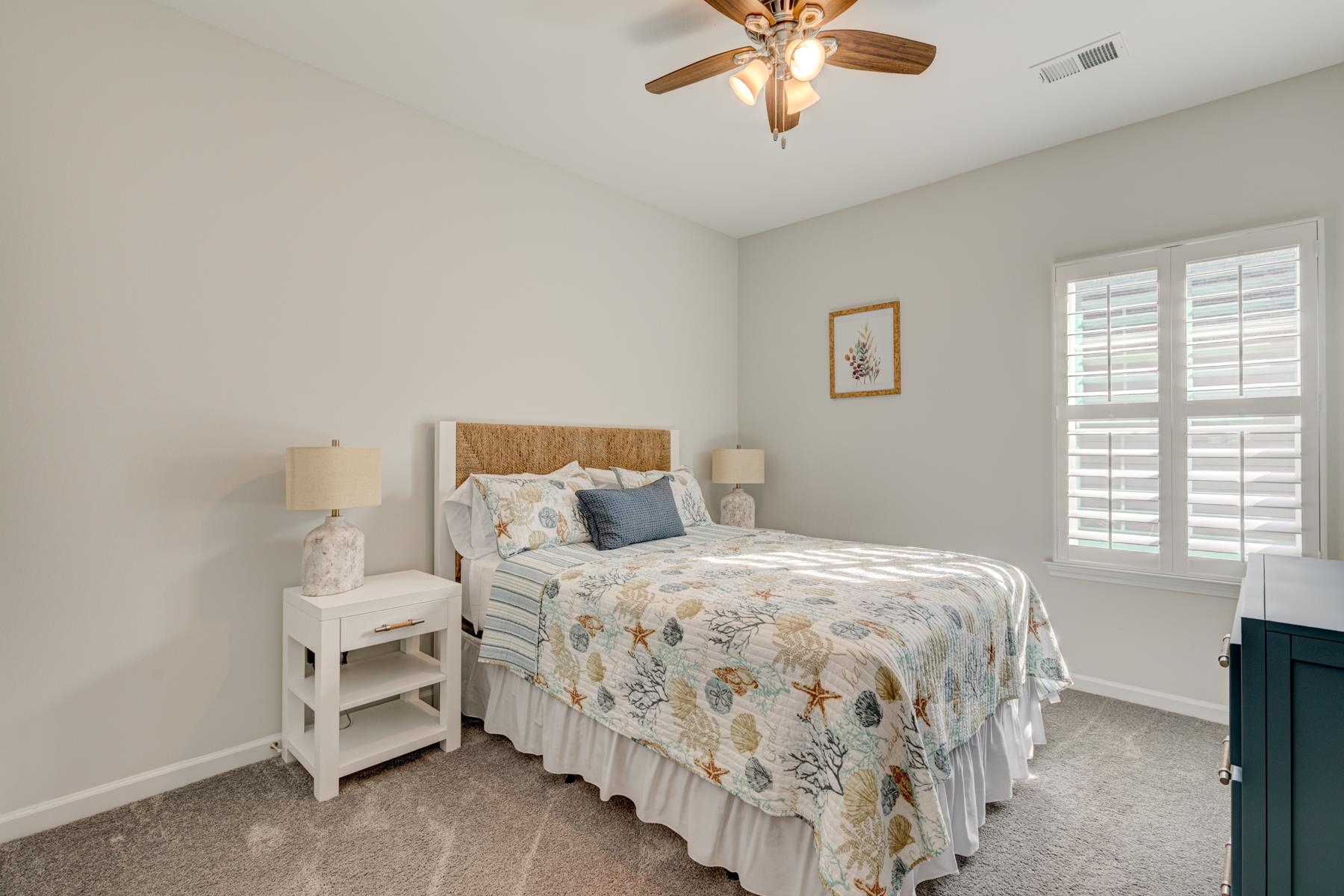 417 Heathside Street Murrells Inlet, SC 29576 - Photo 31 of 40 Bedroom with carpet and ceiling fan