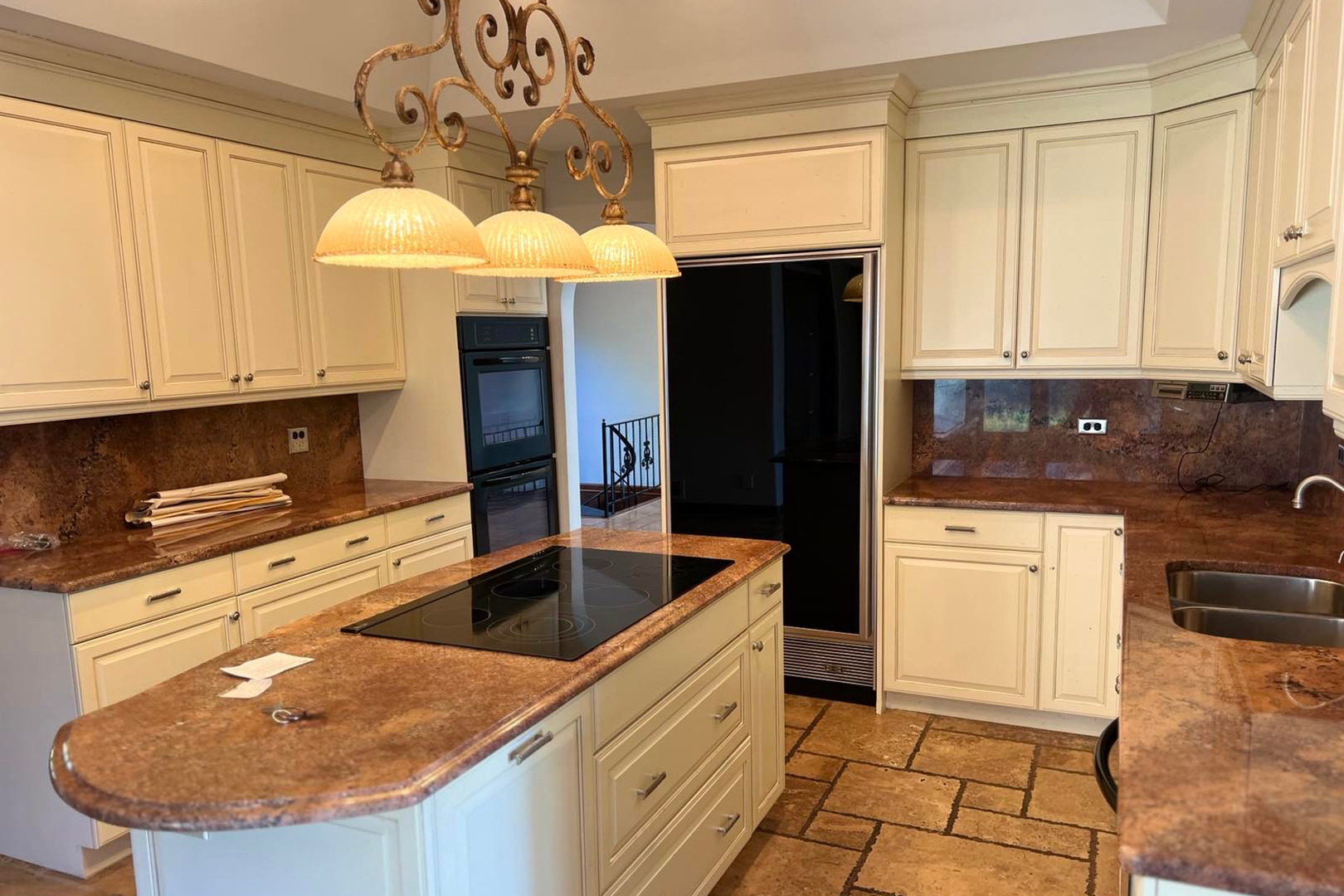 9630 Reding Circle Des Plaines, IL 60016 - Photo 14 of 32 a kitchen with stainless steel appliances granite countertop a sink a stove and a refrigerator