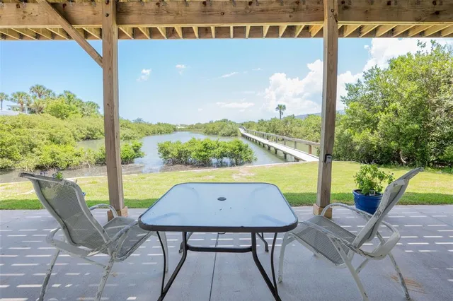 a view of a pathway of a lake