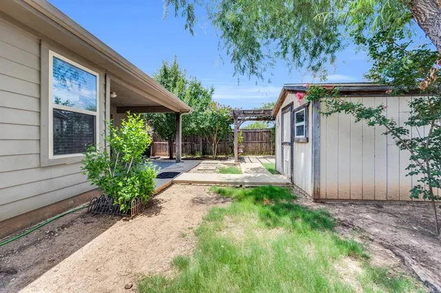 a view of swimming pool with garden