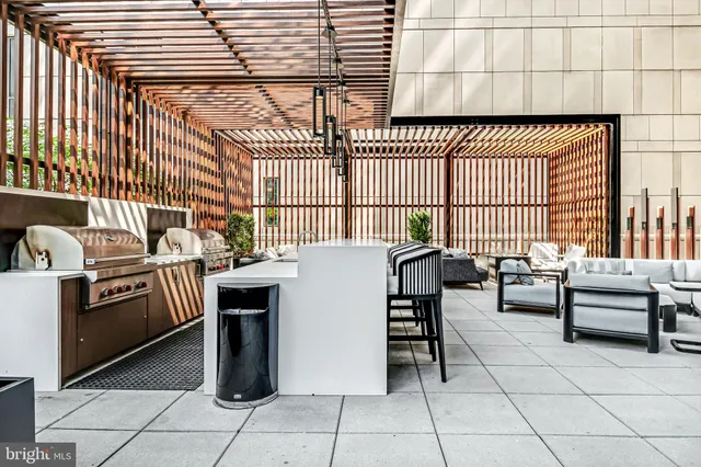 a view of balcony with staircase