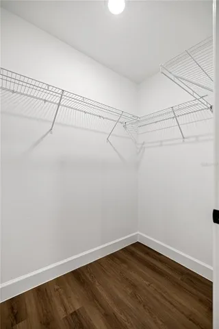 a view of a room with empty racks