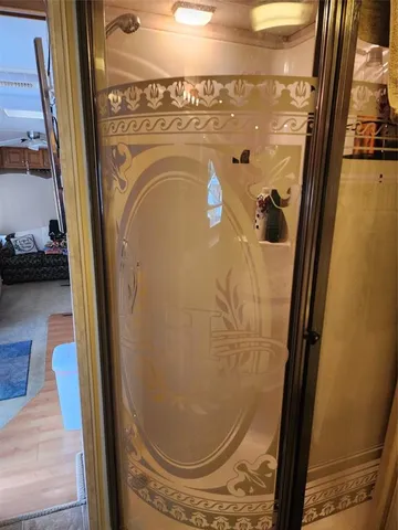 a view of water heater door