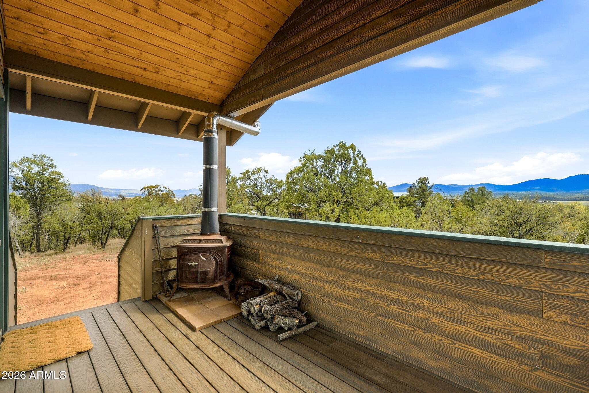 84 Mail Trail Road Young, AZ 85554 - Photo 26 of 57 Caretkr Res Porch w Wood Stv