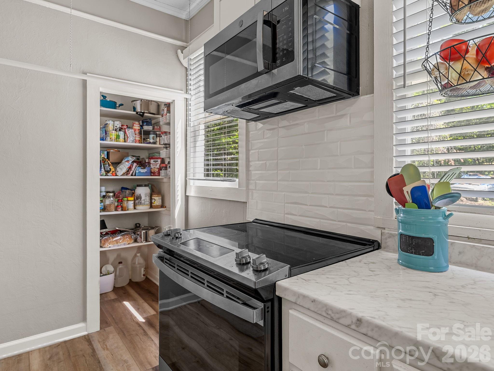 110 Grady Avenue Tryon, NC 28782 - Photo 16 of 41 a kitchen with a stove and a cabinet