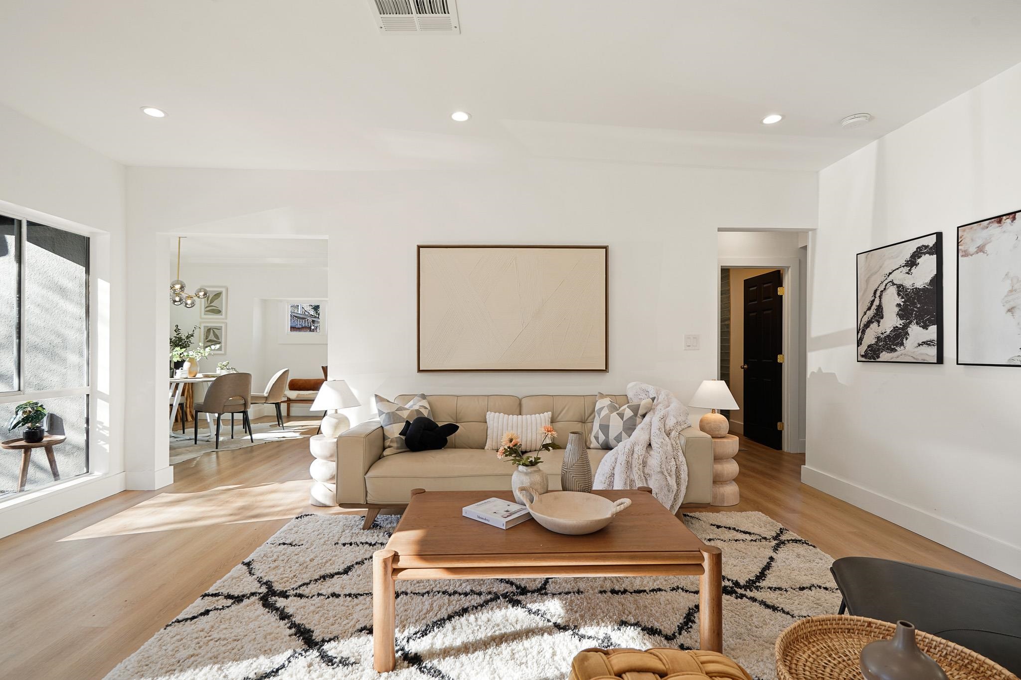 2151 Santa Rita Street Oakland, CA 94601 - Photo 2 of 46 Living room with recessed lighting and light wood-type flooring