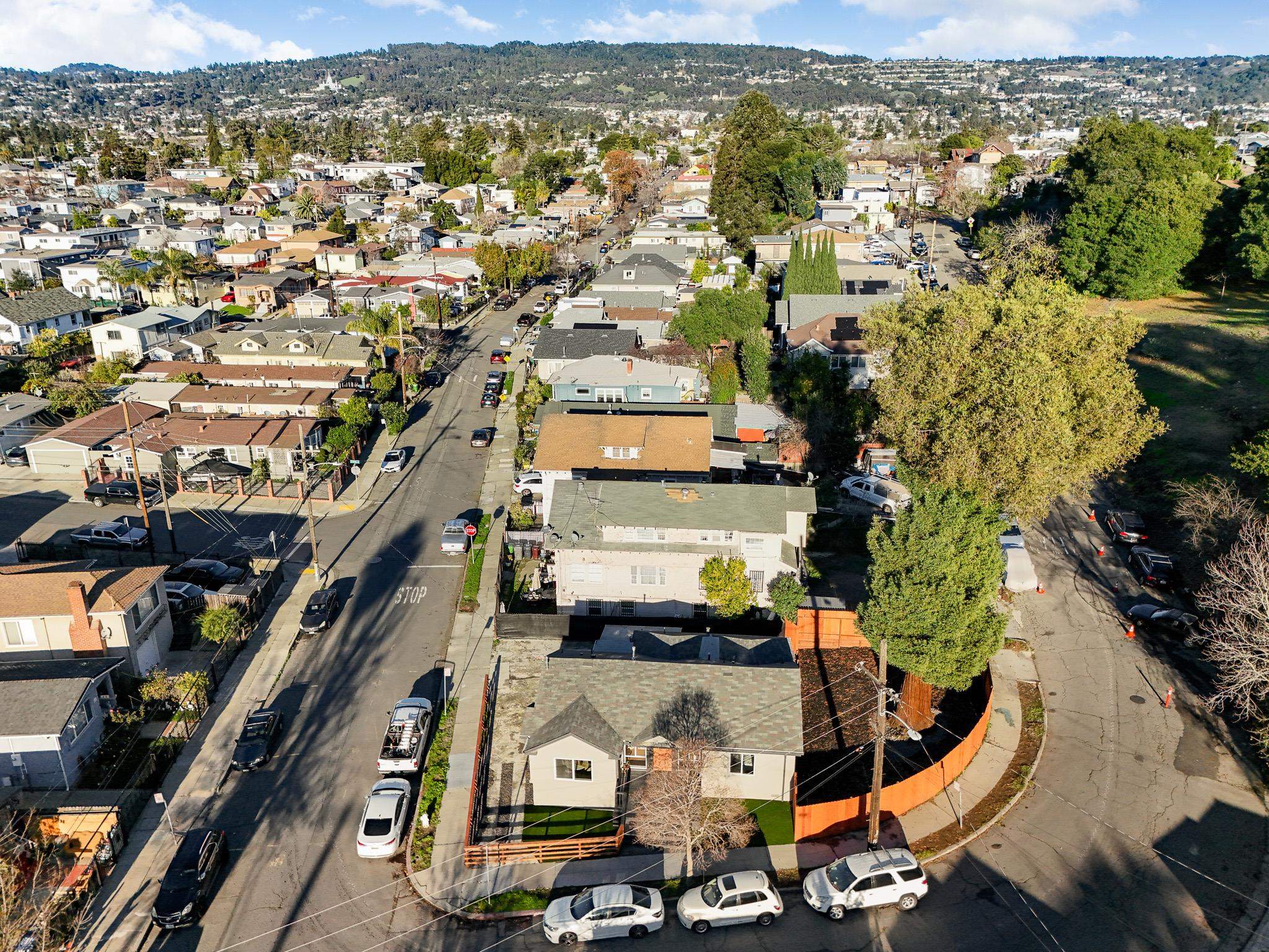 2151 Santa Rita Street Oakland, CA 94601 - Photo 41 of 46 Aerial view of property and surrounding area featuring nearby suburban area