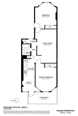 $3,500 | 308 East 8th Street, Unit 1 | Kensington