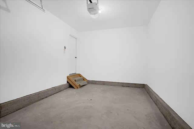 a view of an empty storage area