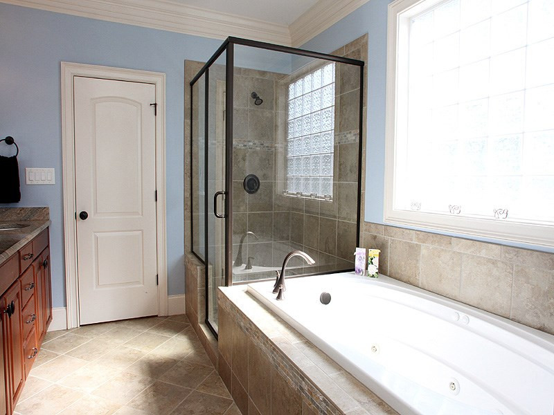 2317 Finley Ridge Lane Raleigh, NC 27615 - Photo 15 of 23 Tiled Shower and Large Soaking Jetted Tub! Master Bath/Spa