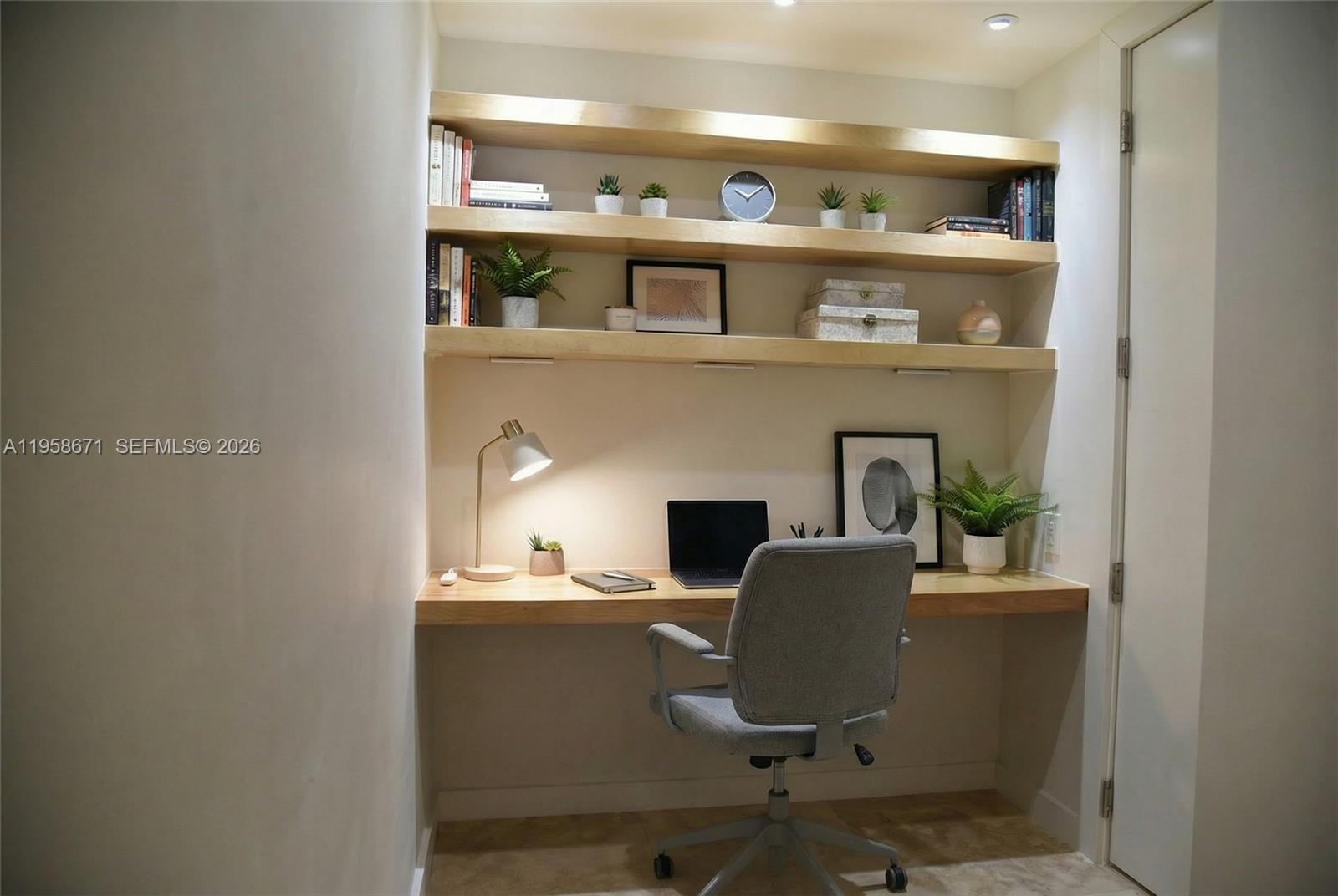 7560 Southwest 56th Court Miami, FL 33143 - Photo 24 of 30 a view of workspace with wooden floor