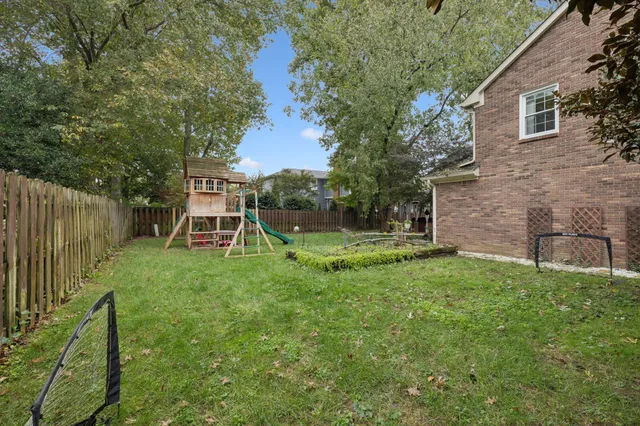 a view of a flower in a garden