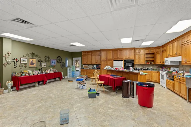 a living room with lots of furniture and a couch